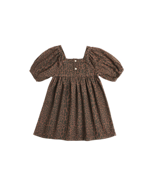 gretta babydoll dress | leopard