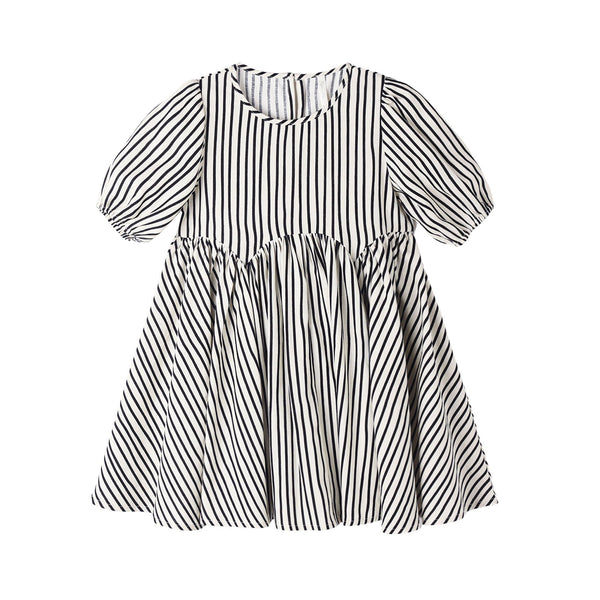 rose dress | wavy stripe