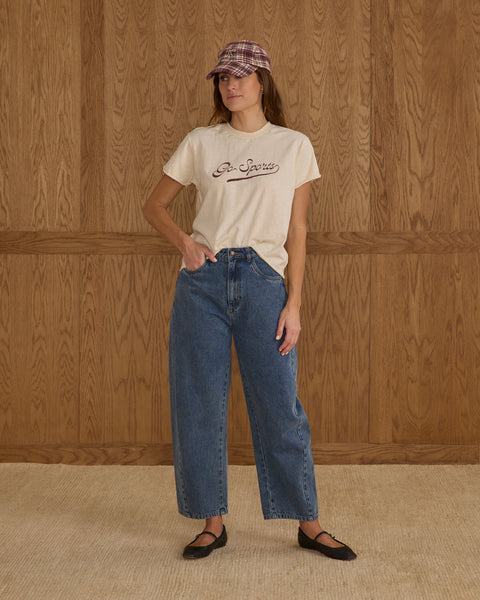 women's barrel pant | indigo denim