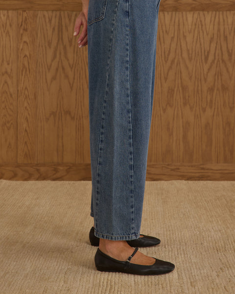 women's barrel pant | indigo denim