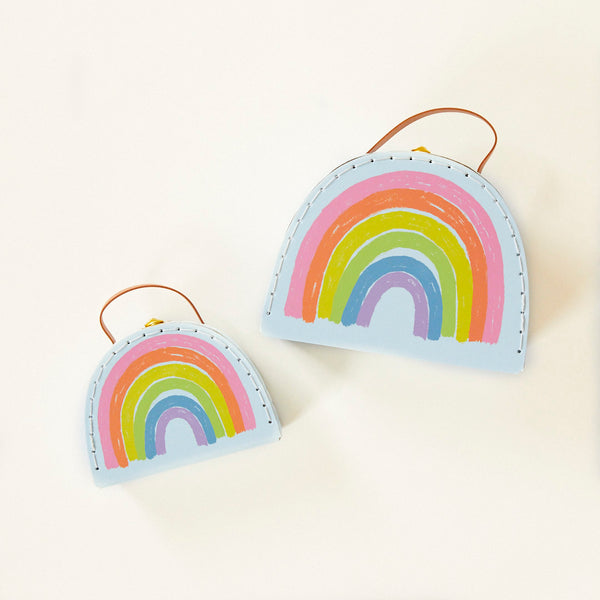 suitcase | rainbow - large