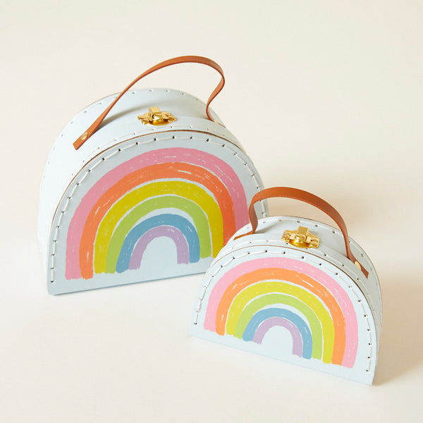 suitcase | rainbow - large