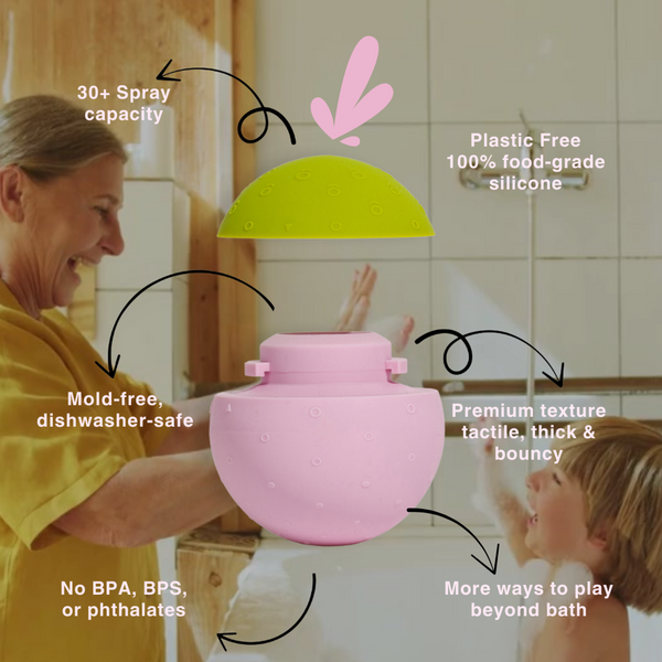 your (un)ordinary bath toy | b is for ball® - strawberry matcha