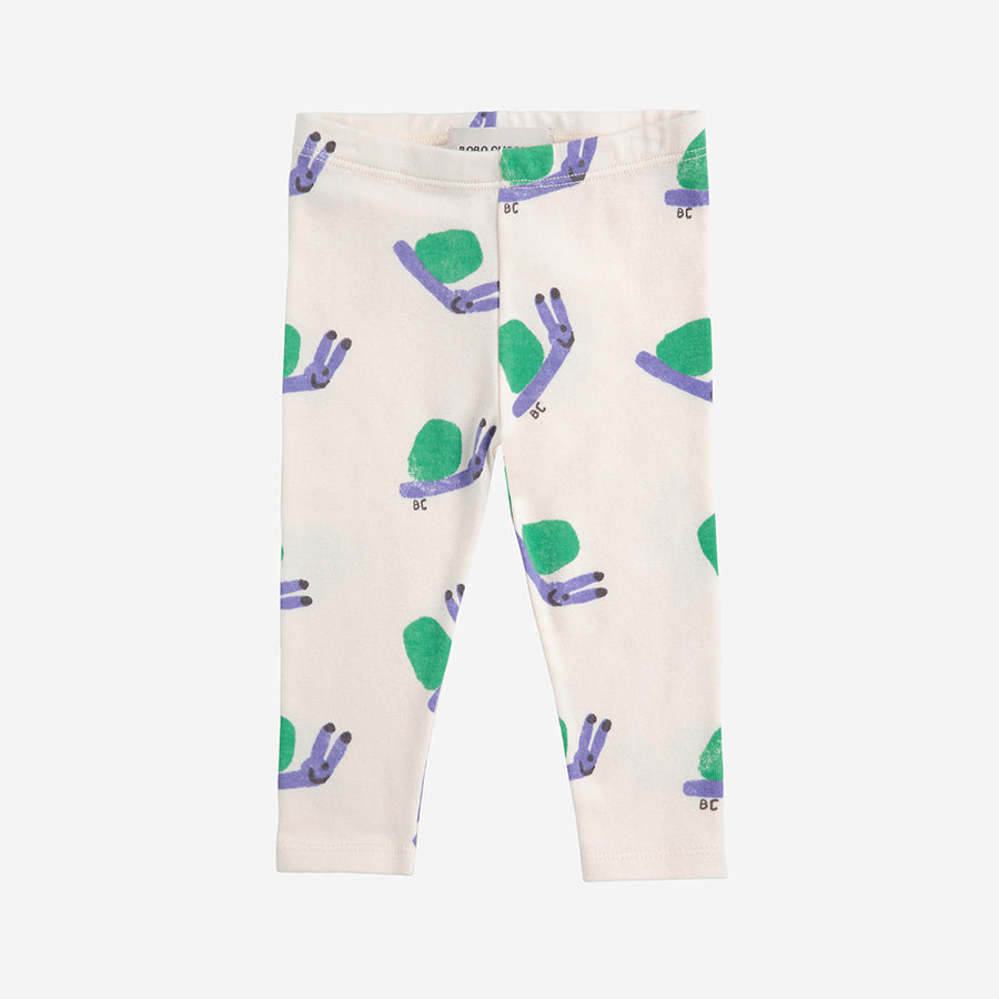 baby leggings | funny snail all over