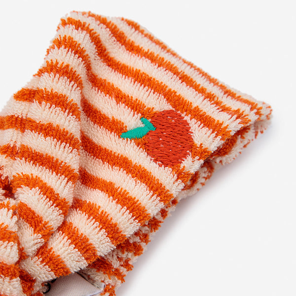 baby terry headband | orange stripes