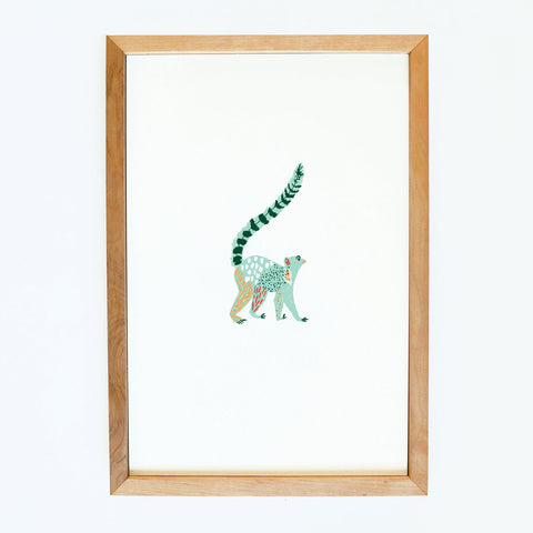 art print | lina the lemur