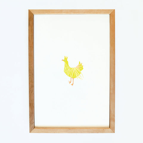 art print | carla the chicken