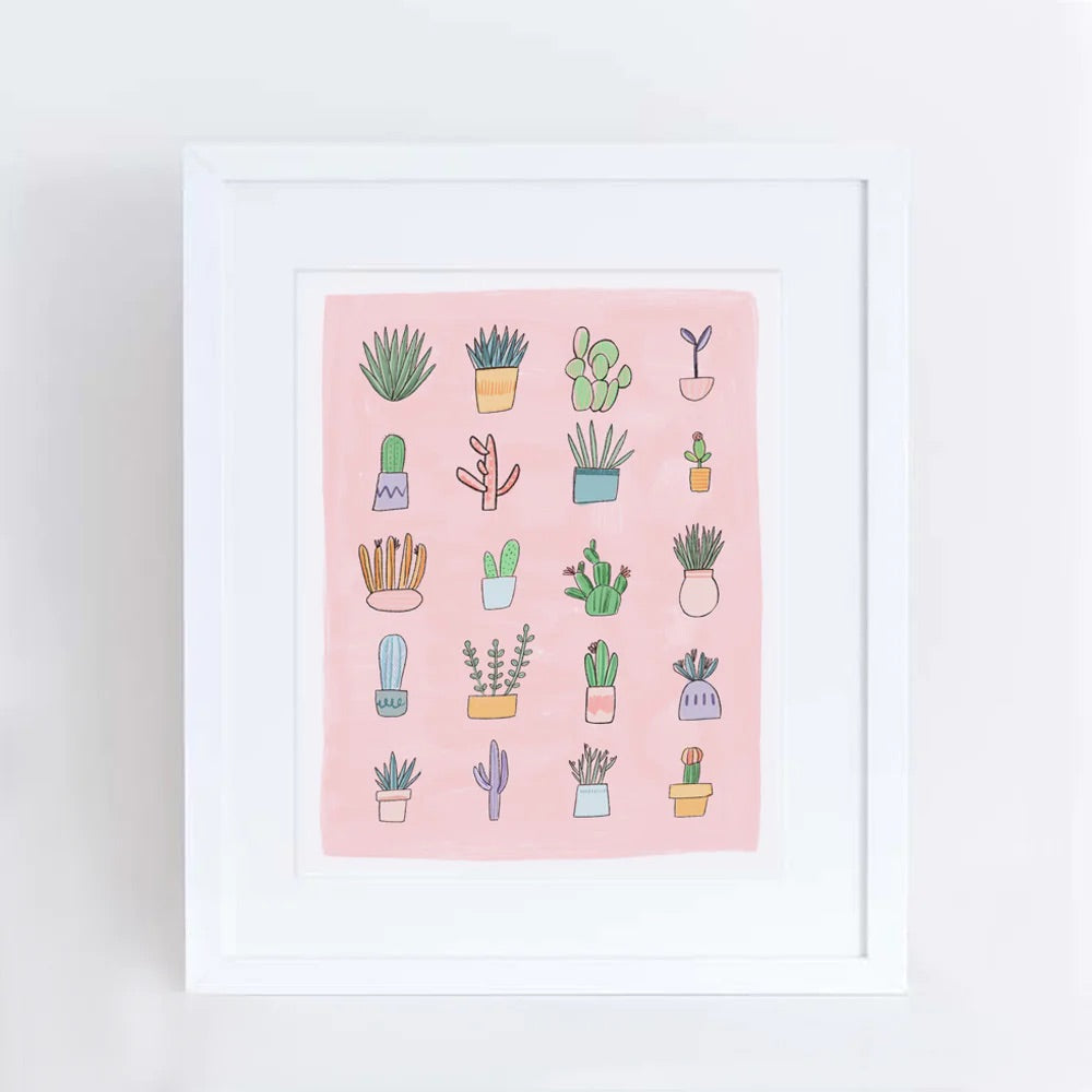 succulents art print