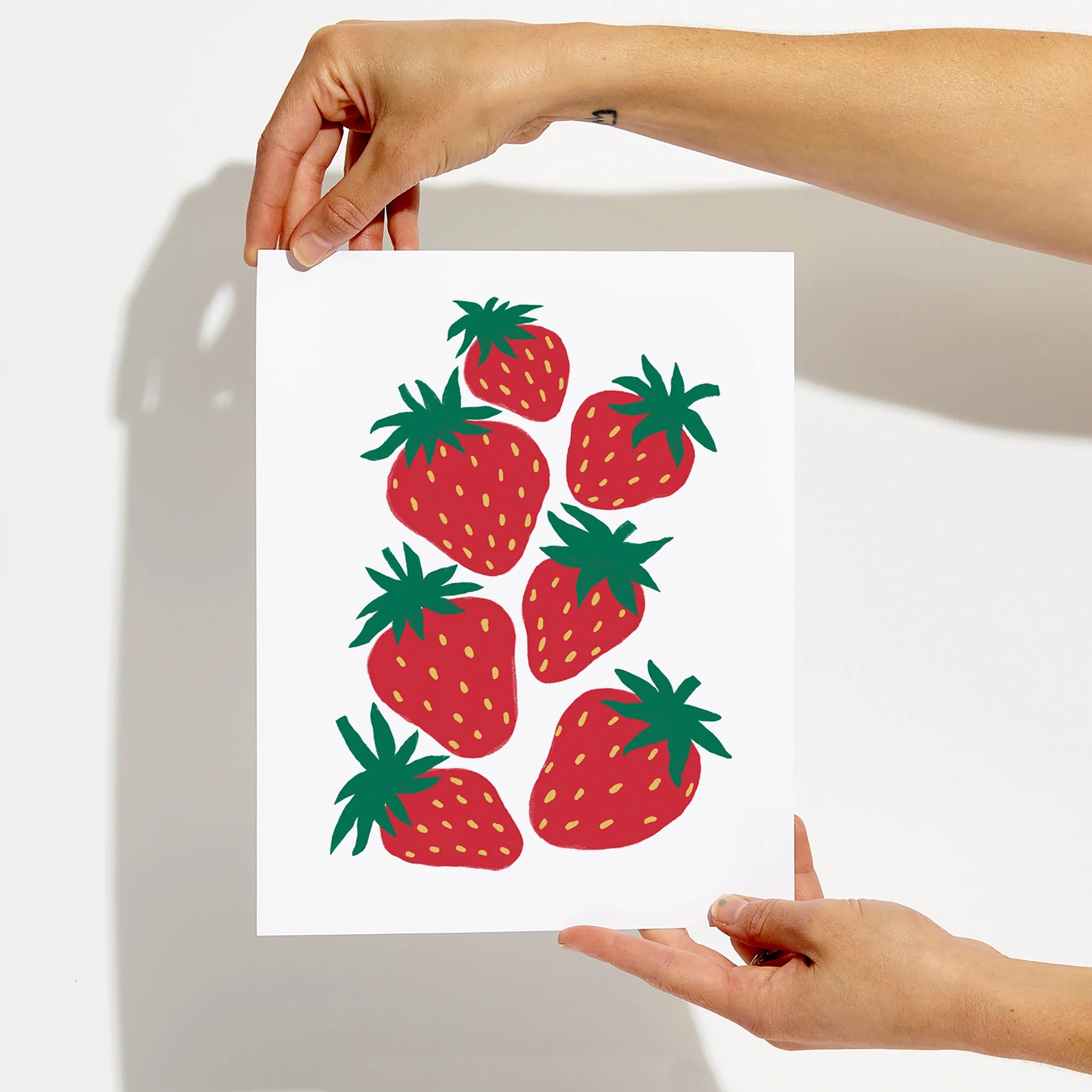 strawberry art print
