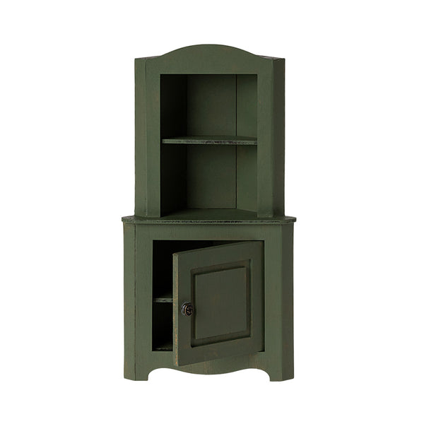 miniature | corner cabinet - dark green