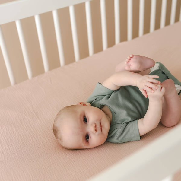 muslin crib sheets | petal + gumdrop