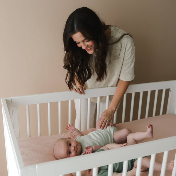 muslin crib sheets | petal + gumdrop