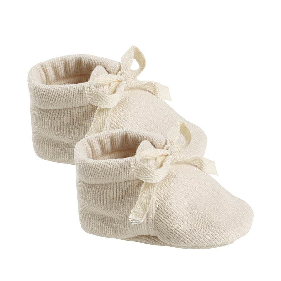 baby booties | natural