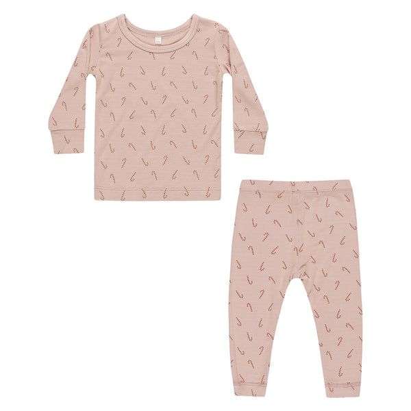 bamboo pajama set | candy cane