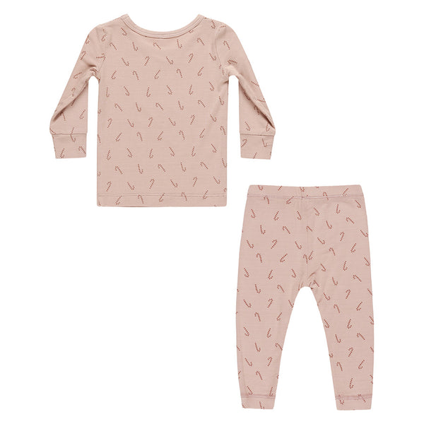 bamboo pajama set | candy cane