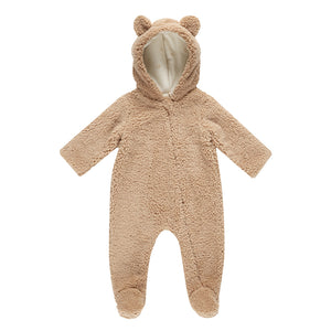 bear jumpsuit | beige