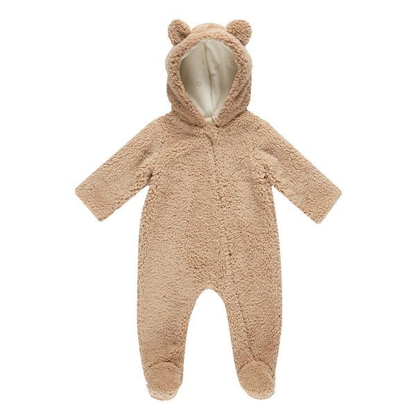 bear jumpsuit | beige