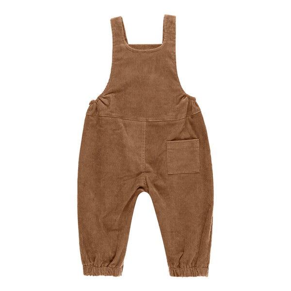 corduroy baby overalls | cinnamon