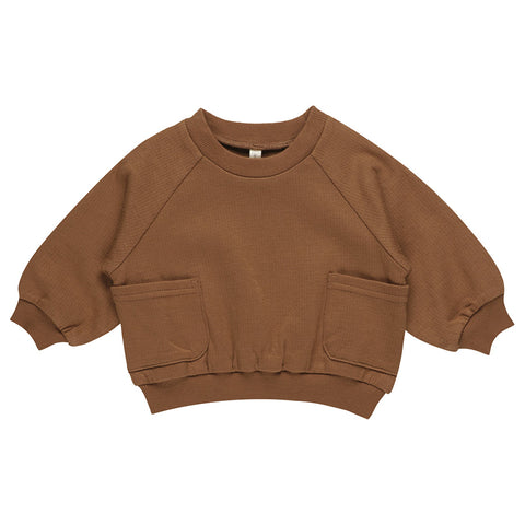 pocket sweatshirt | cinnamon