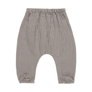 woven pant | indigo gingham