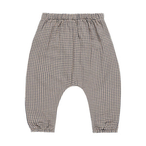 woven pant | indigo gingham