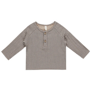 zion shirt | indigo gingham