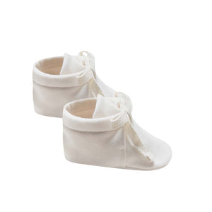 baby booties | ivory