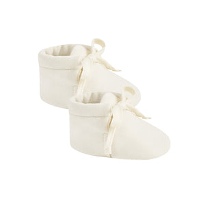 baby booties | ivory
