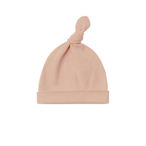 knotted baby hat | blush