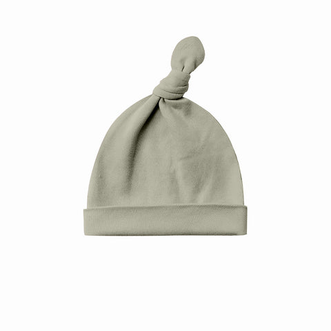 knotted baby hat | sage