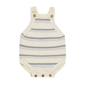 tatum romper | blue stripe