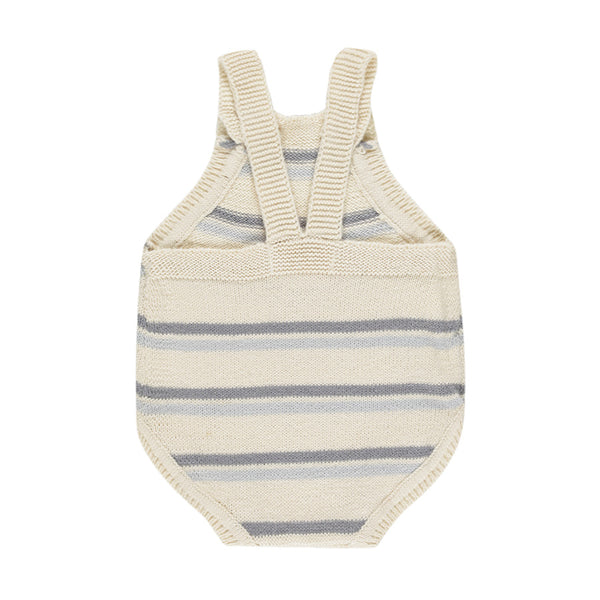 tatum romper | blue stripe