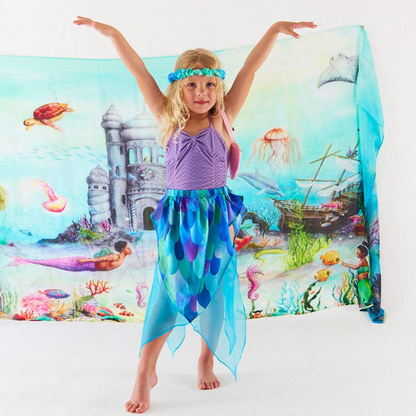 mermaid skirt | teal