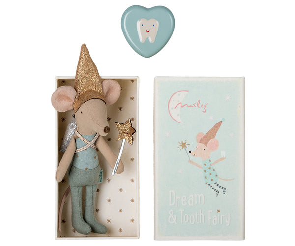 tooth fairy in matchbox - blue