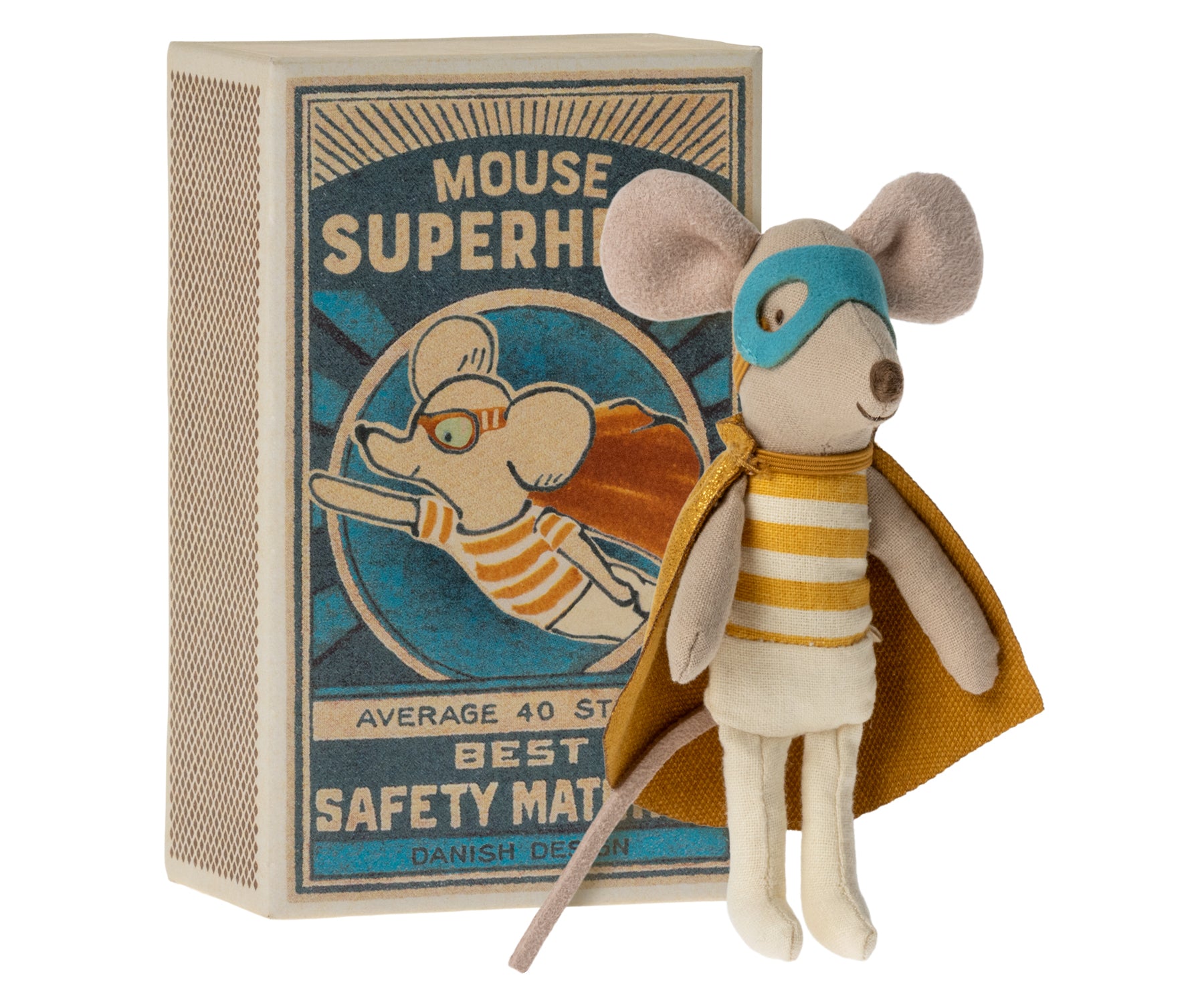 little brother | super hero mouse in matchbox