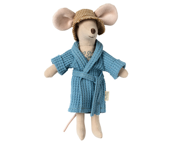 dad/mum mouse | bathrobe - dusty blue
