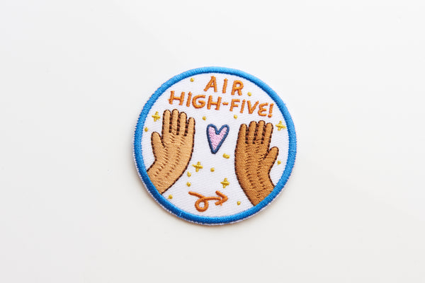 iron-on patch | air high five