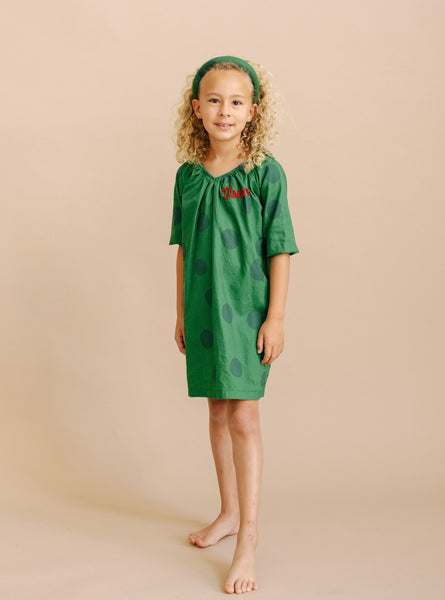 girl's parker house dress | evergreen