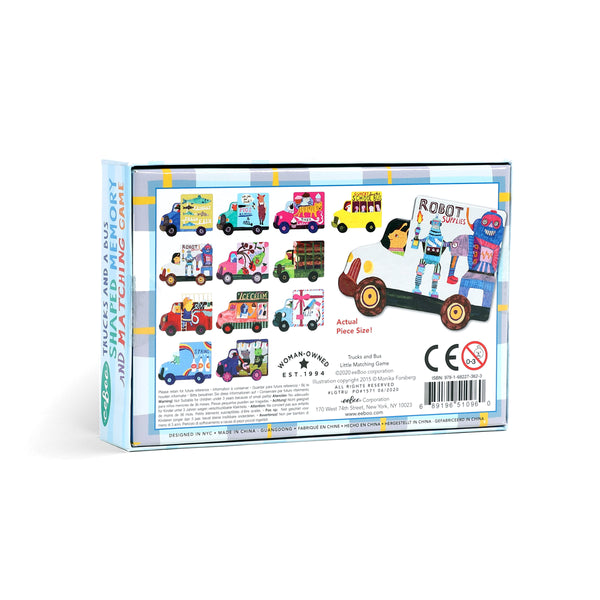 memory & matching game | trucks & a bus