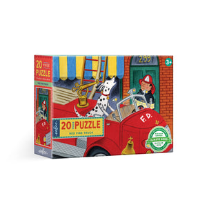 20 piece puzzle | red fire truck