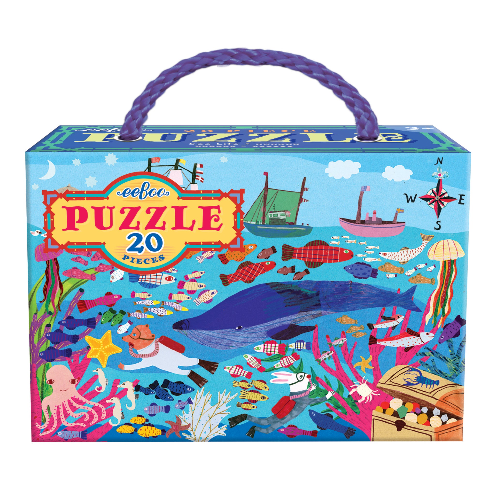 eeBoo 20 Piece Puzzle Axolotl