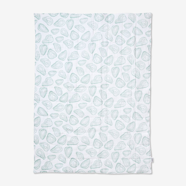 quilted baby blanket | oyster