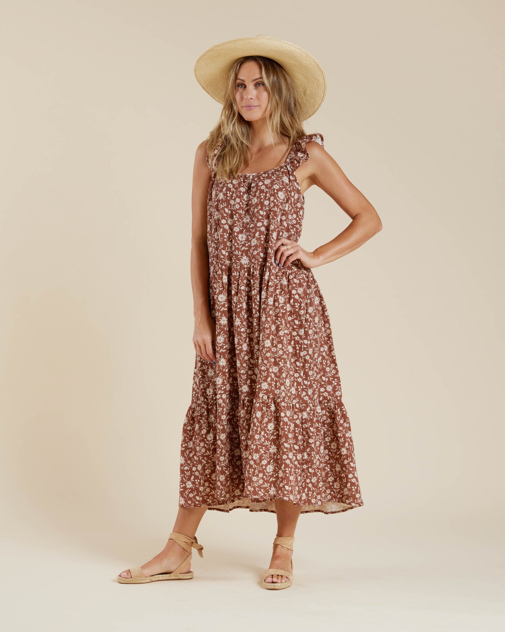 abbie tiered maxi | wild floral