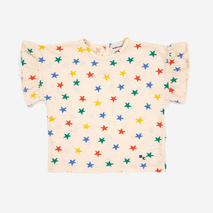 ruffle t-shirt | multicolor stars all over