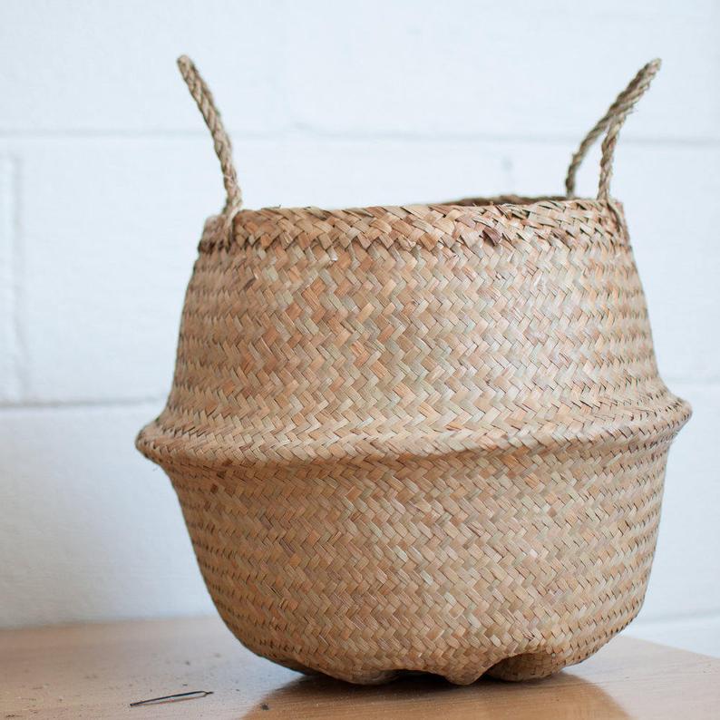 seagrass basket | small - natural