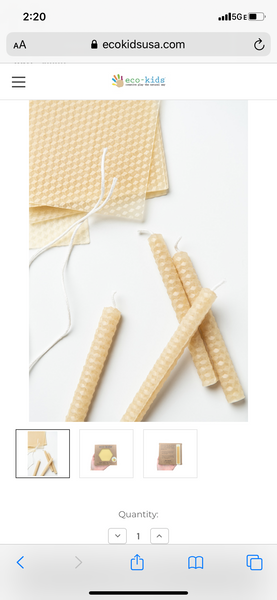 beeswax candle making kit