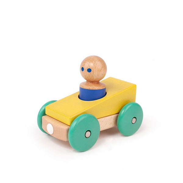 magnetic racer | yellow/teal