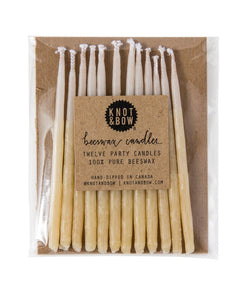 beeswax party candles | natural