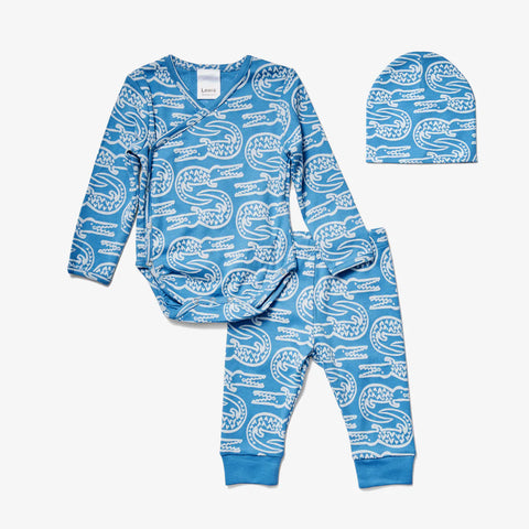 baby clothing set | alligator - berry