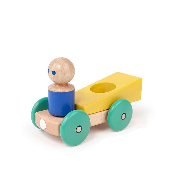 magnetic racer | yellow/teal